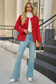 Cicy Bell Womens Red Business Blazers