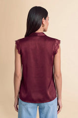 Womens Red Satin Tank Tops | CicyBell