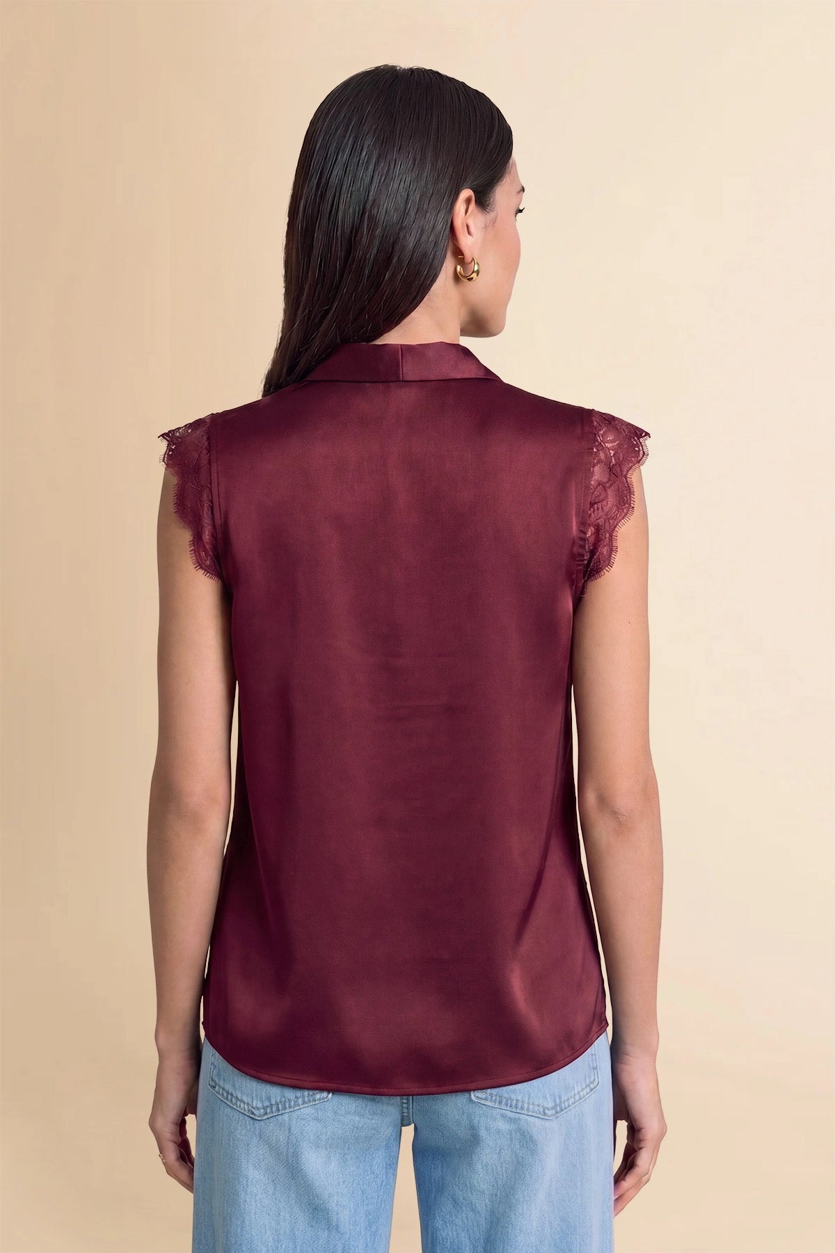 Womens Red Satin Tank Tops | CicyBell