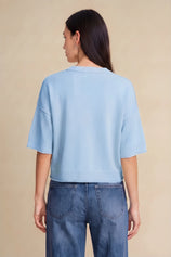 Cicy Bell Womens Sky Blue Cardigan Tops