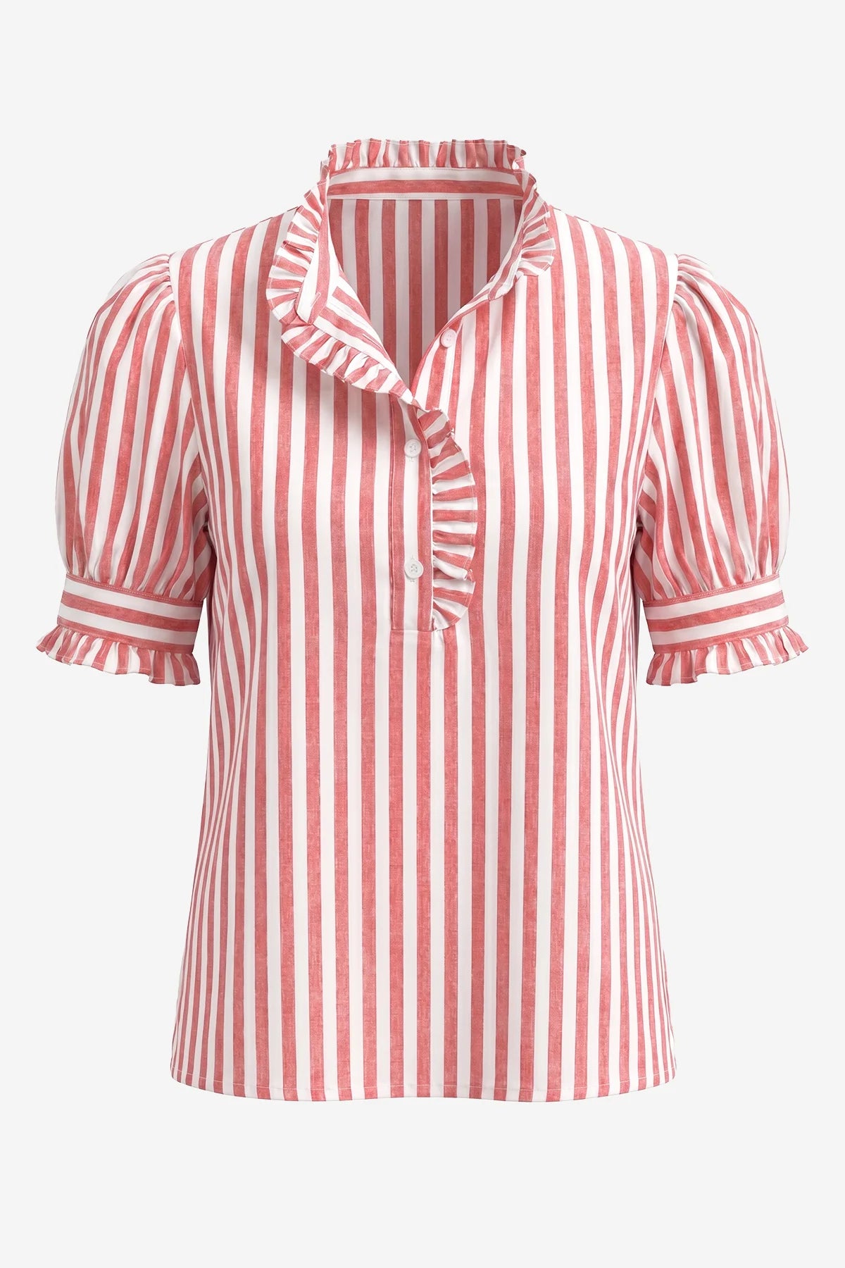 Womens Stripe-burgundy Summer Gingham Tops | CicyBell
