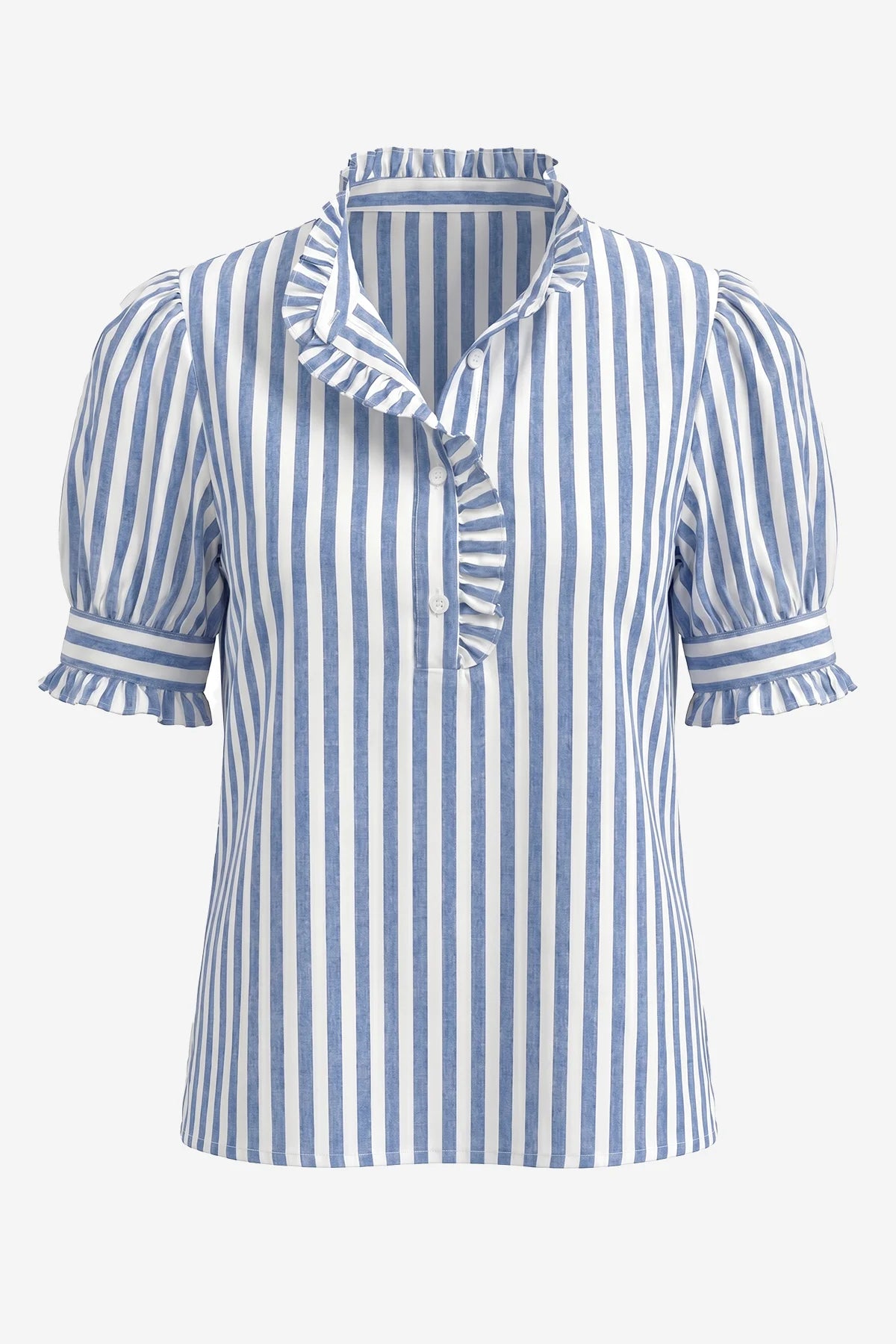 Womens Stripe-navy Summer Gingham Tops | CicyBell