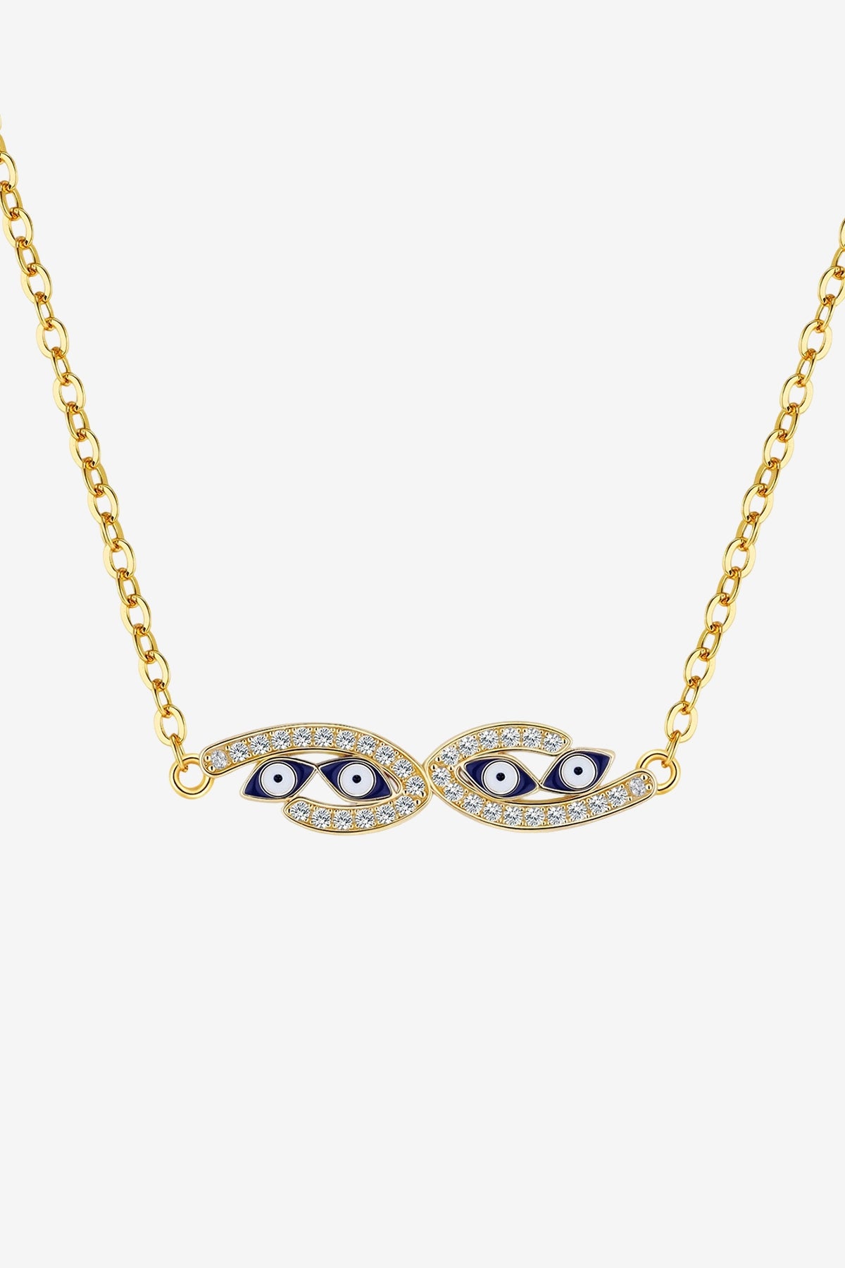 Women 18K Gold Infinity Evil Eye Necklace | CicyBell