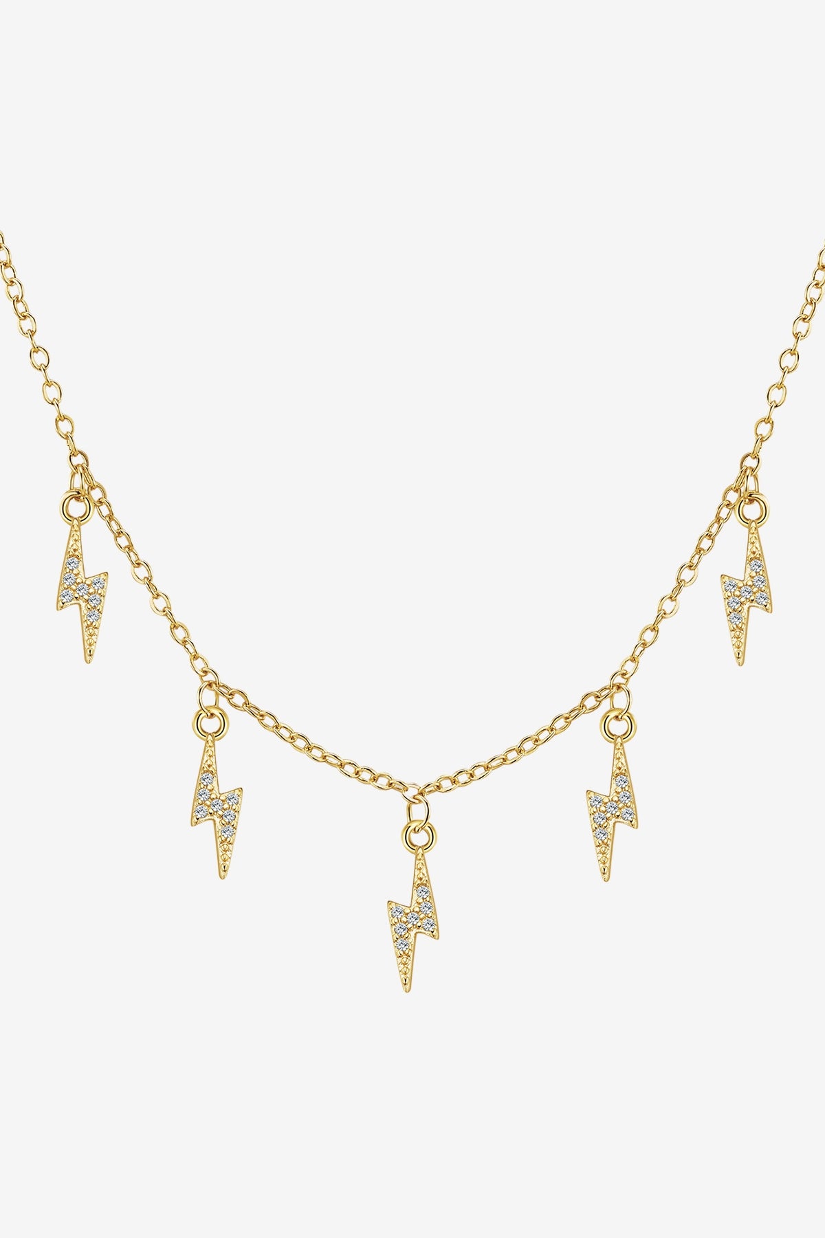 Women 18K Gold  Lightning Bolt Necklaces | CicyBell