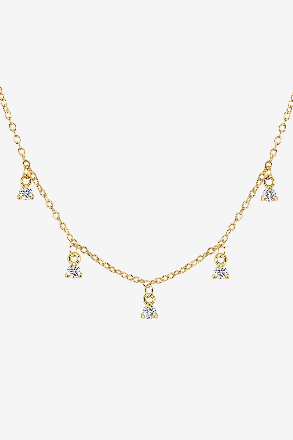 Women 18K Gold  Round Dangle Necklaces | CicyBell