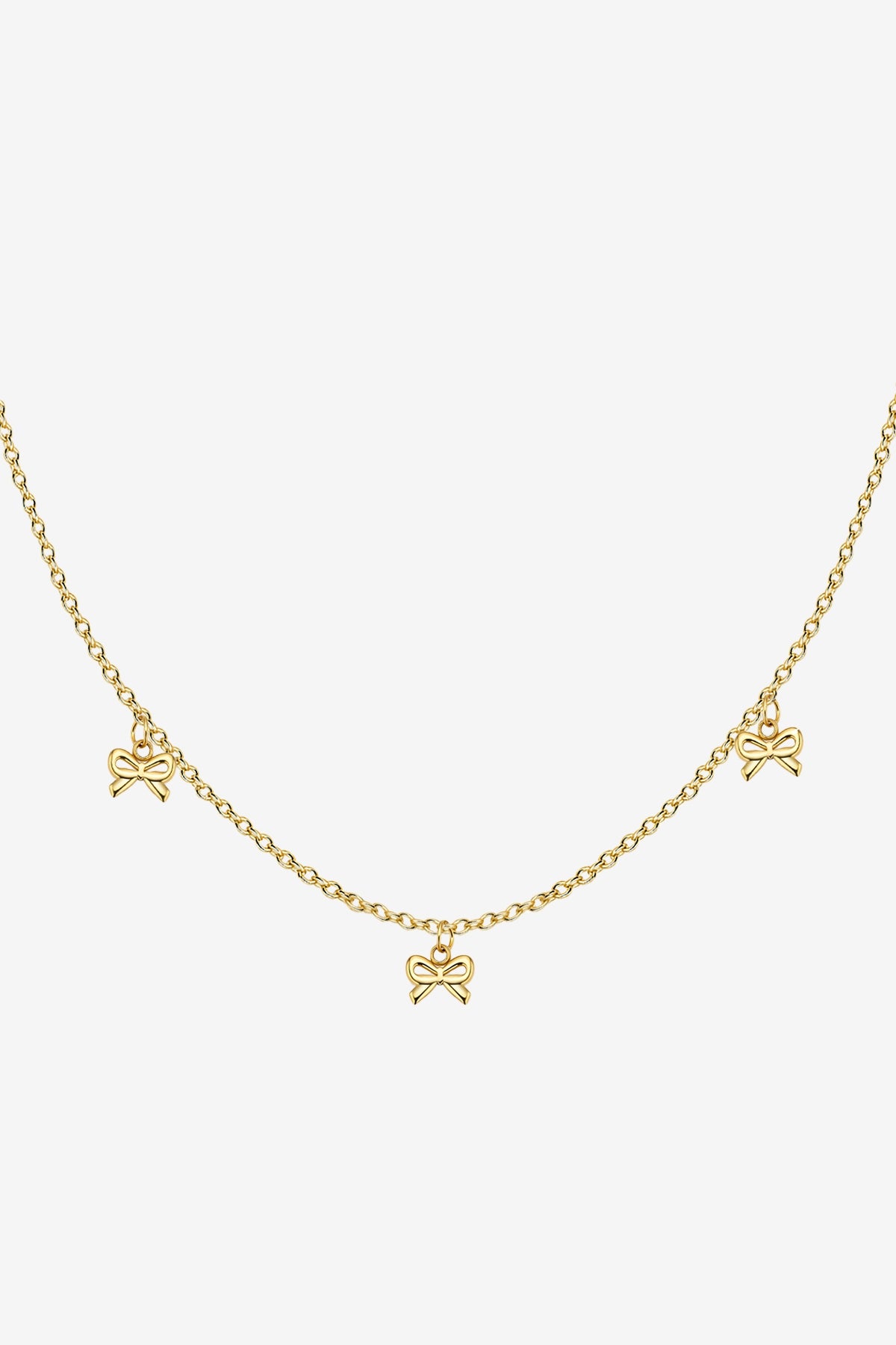 Women 18K Gold Bowknot Dainty Necklaces| CicyBell
