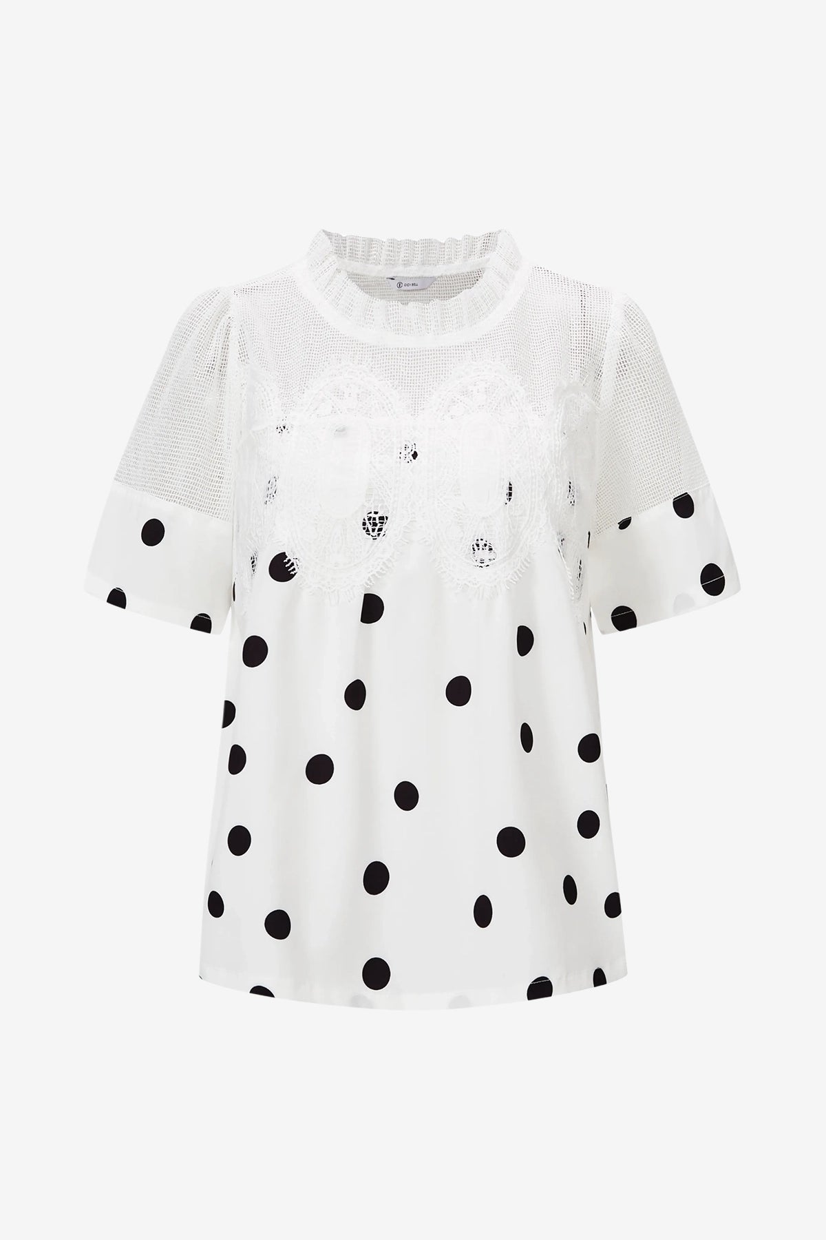 Womens Wave PointFlowy Lace Blouses | CicyBell