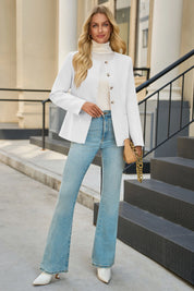 Cicy Bell Womens White Business Blazers