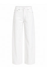 Women  White   Casual Barrel Cropped Jeans | CicyBell