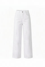Womens White  High Waisted Bell Bottom Jeans| CicyBell