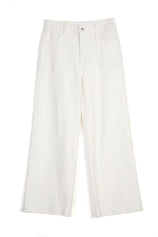 Womens White High Waisted Jeans | Cicy Bell