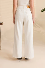 Womens White High Waisted Jeans | Cicy Bell