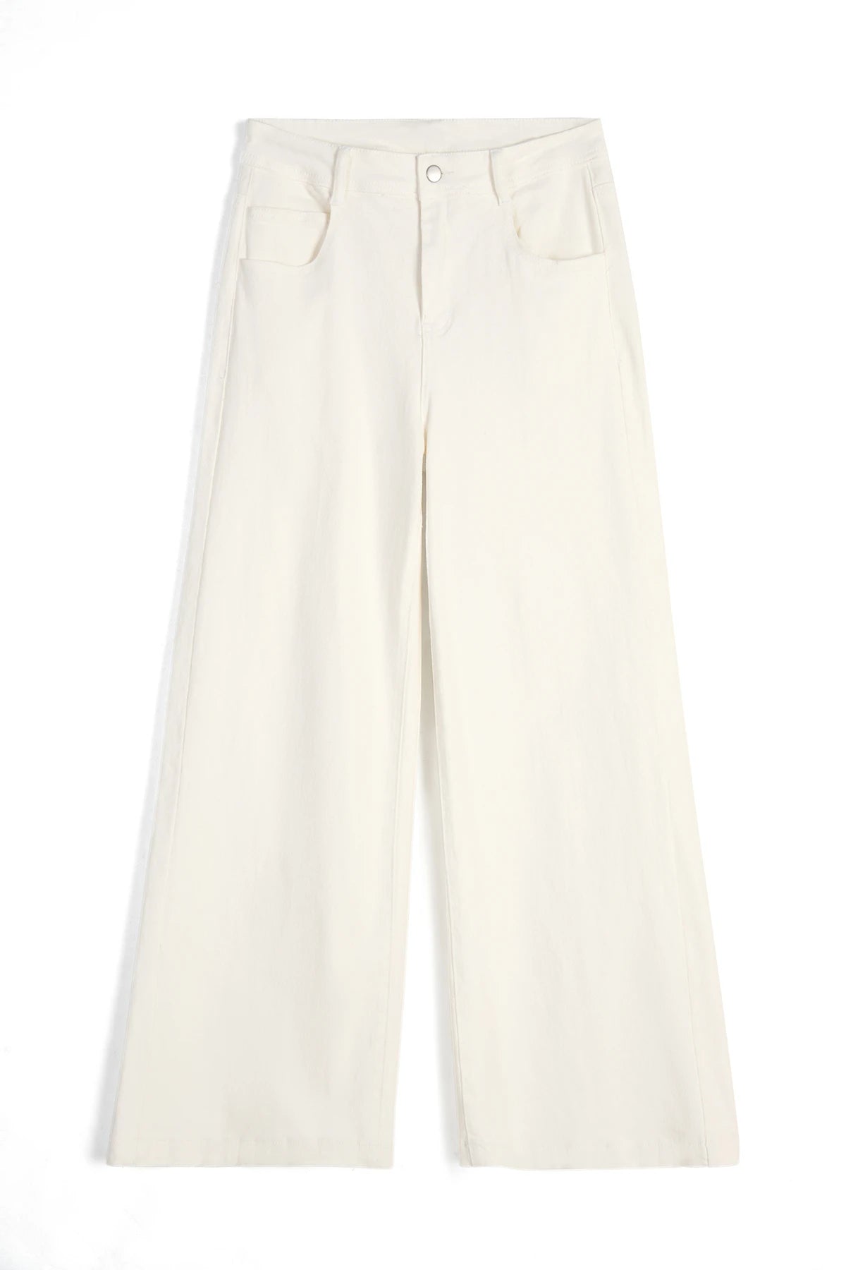Womens White High Waisted Flared Jeans| CicyBell