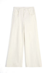Womens White High Waisted Flared Jeans| CicyBell