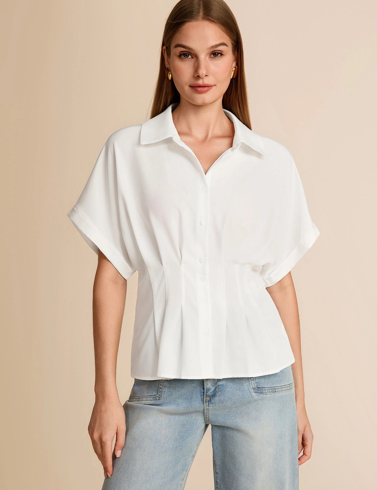 CicyBell-Women-White-PleatedButton-DownShirt-J7K232_1.webp