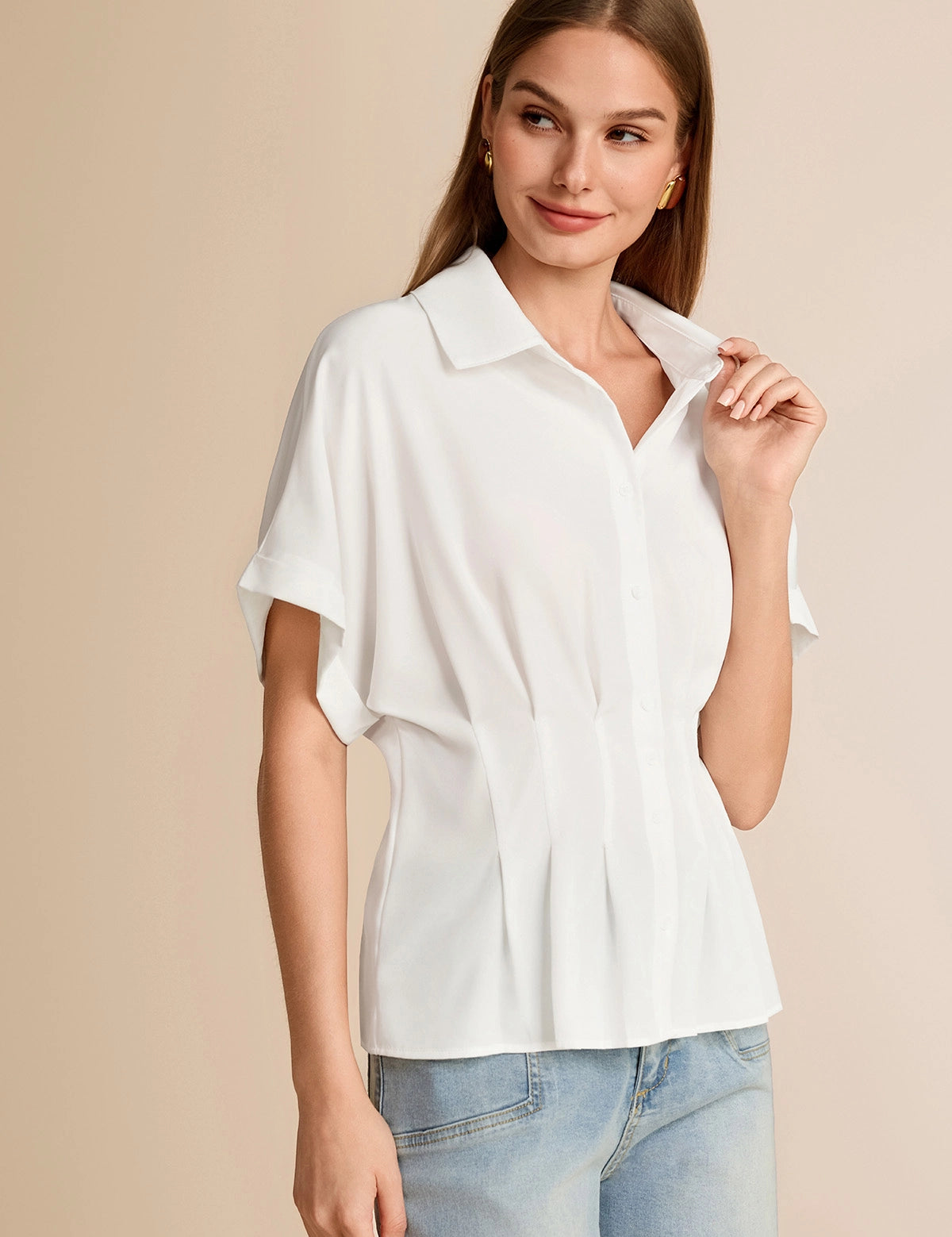 CicyBell-Women-White-PleatedButton-DownShirt-J7K232_3.webp
