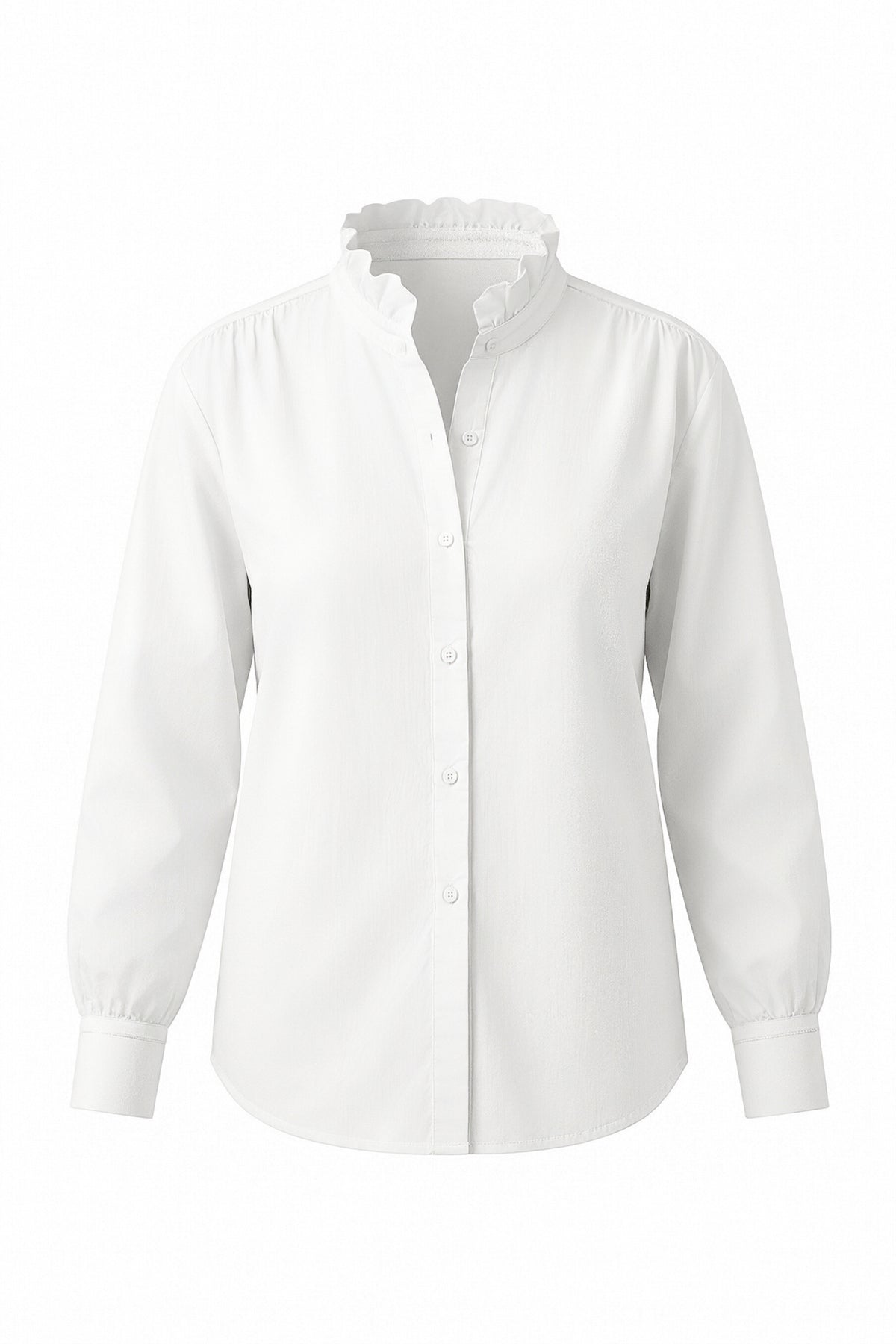 Womens White Oversized Button Down Shirts| CicyBell