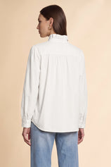 Womens White Oversized Button Down Shirts| CicyBell