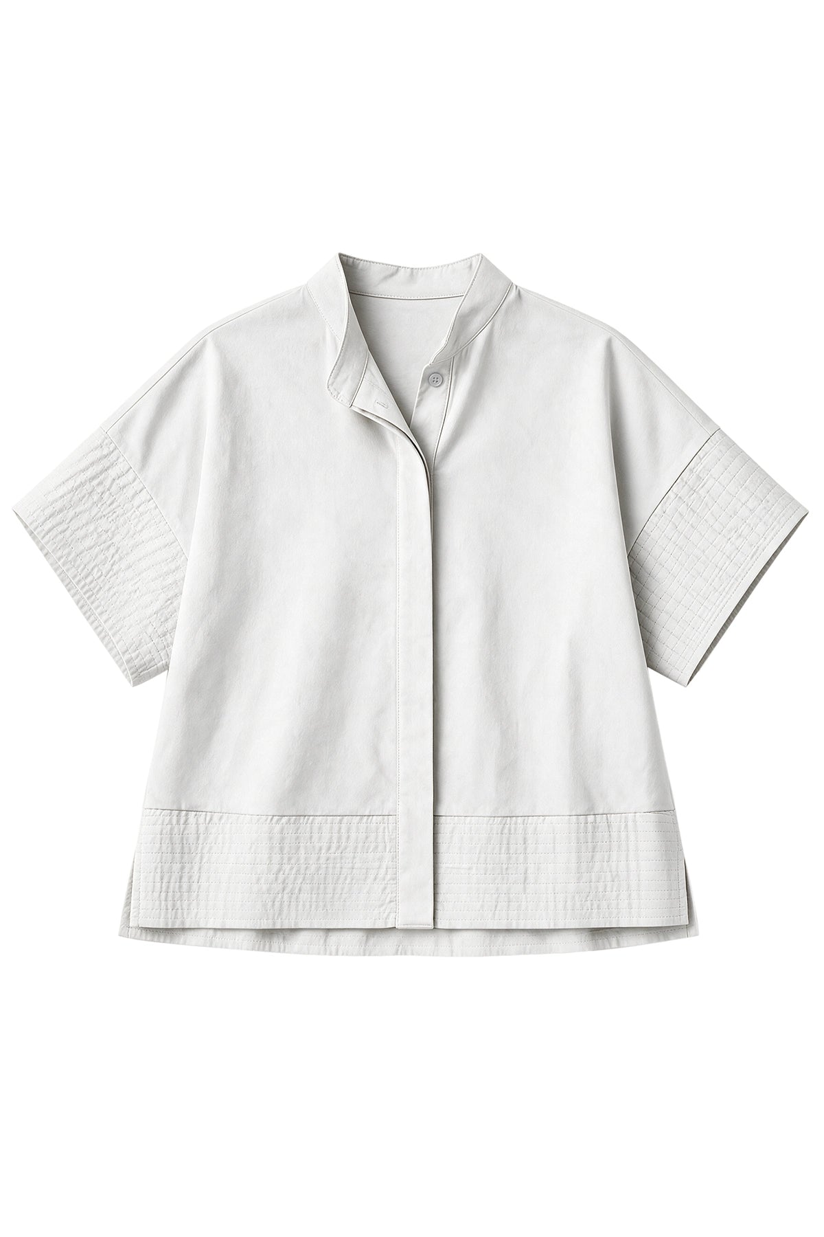 Womens White Cropped Short Sleeve Shirts| CicyBell