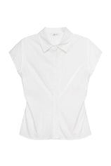 Womens White Summer Button Down Shirts  | CicyBell