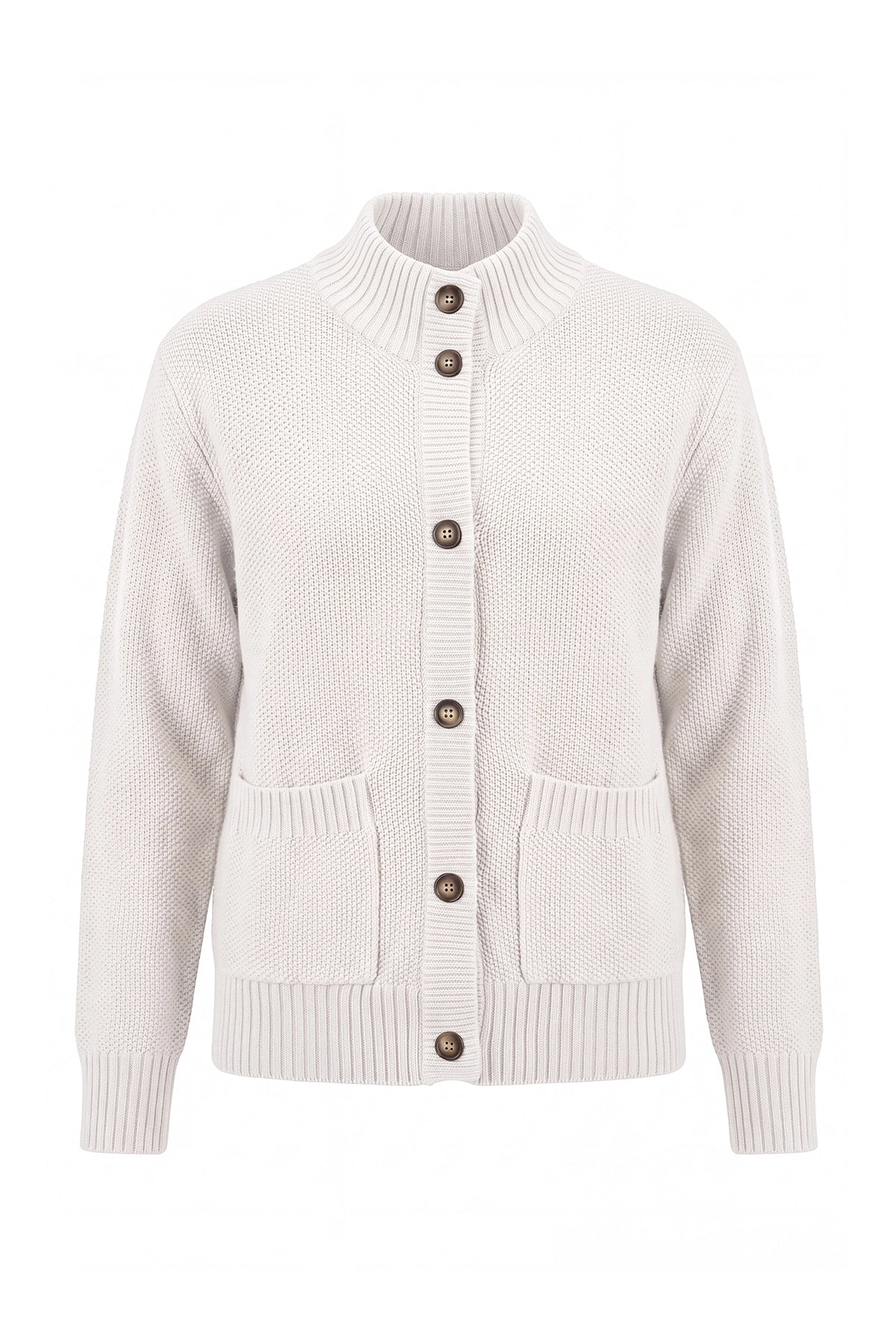 Womens White Chunky Sweaters Cardigan | Cicy Bell