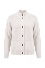 Womens White Chunky Sweaters Cardigan | Cicy Bell