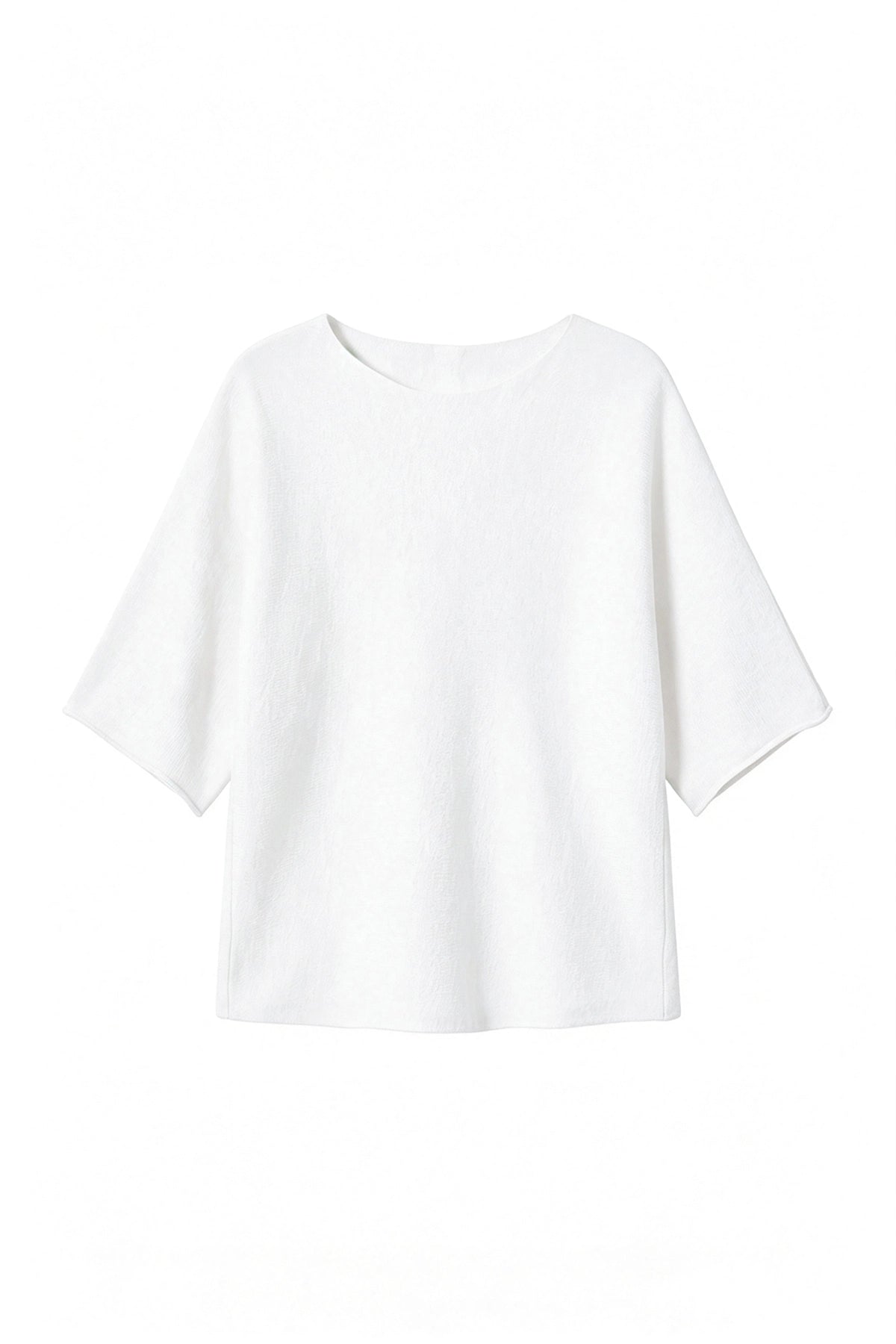 Cicy Bell Womens White Half Sleeve Sweaters