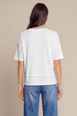Womens White Summer V Neck T Shirts | CicyBell