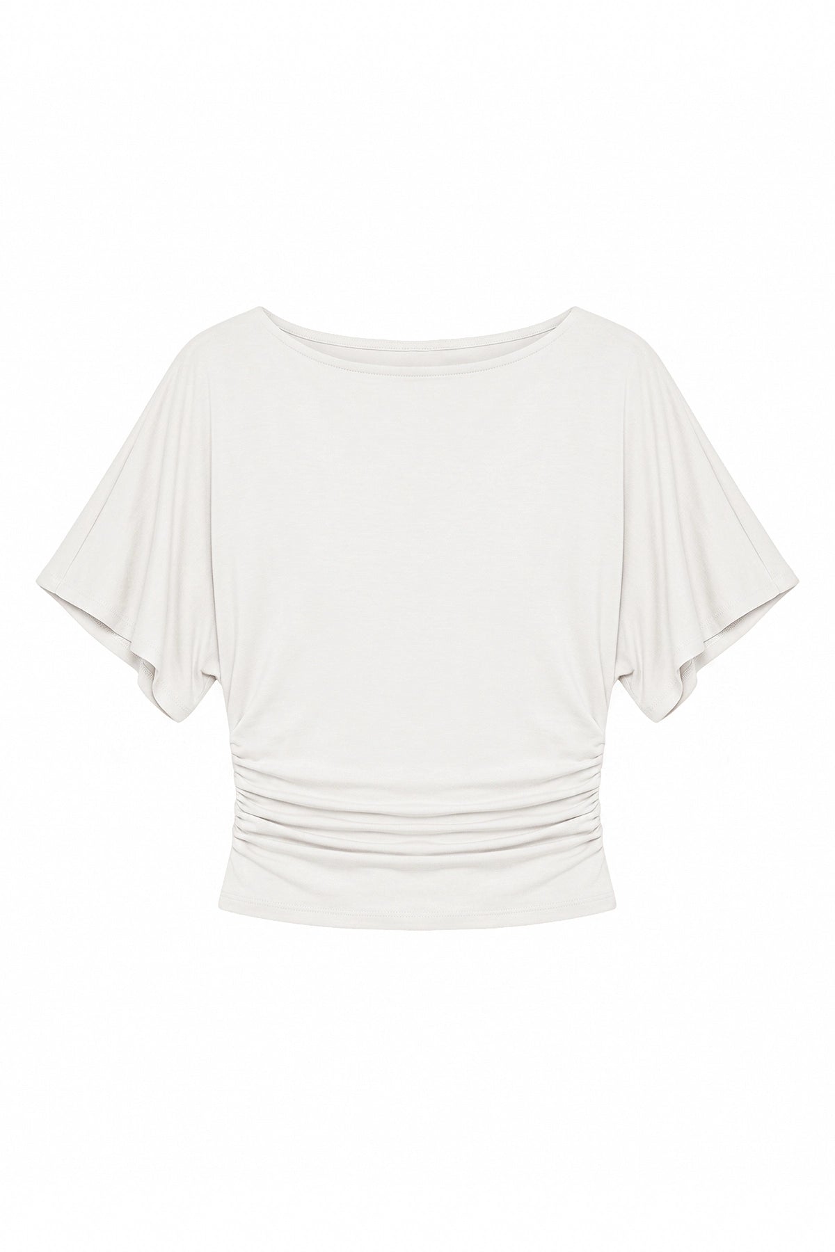 Womens White Tie Back Cinched Tops | CicyBell