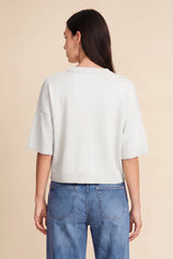 Cicy Bell Womens White Cardigan Tops