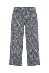 Womens White Leopard Print High Waisted Baggy Jeans | CicyBell