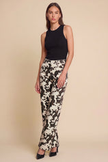 Womens White&black Straight Leg Jeans | CicyBell