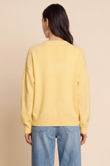 Womens Yellow Fish Graphic Knit Sweaters | CicyBell