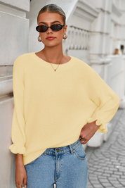 Cicy Bell Womens Yellow Ruffle Sweaters