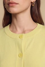 Cicy Bell Womens Yellow Cardigan Tops