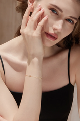Cicy Bell Womens 18k Yellow Gold Plated Link Bracelets
