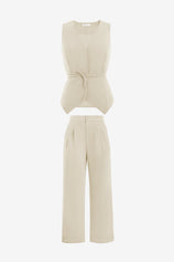 Womens Apricot 2 Piece V Neck Outfits | CicyBell