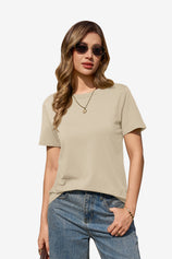 Womens Apricot Summer Short Sleeve T-Shirts| CicyBell