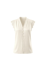 Womens Apricot Silk Satin Tank Tops | CicyBell