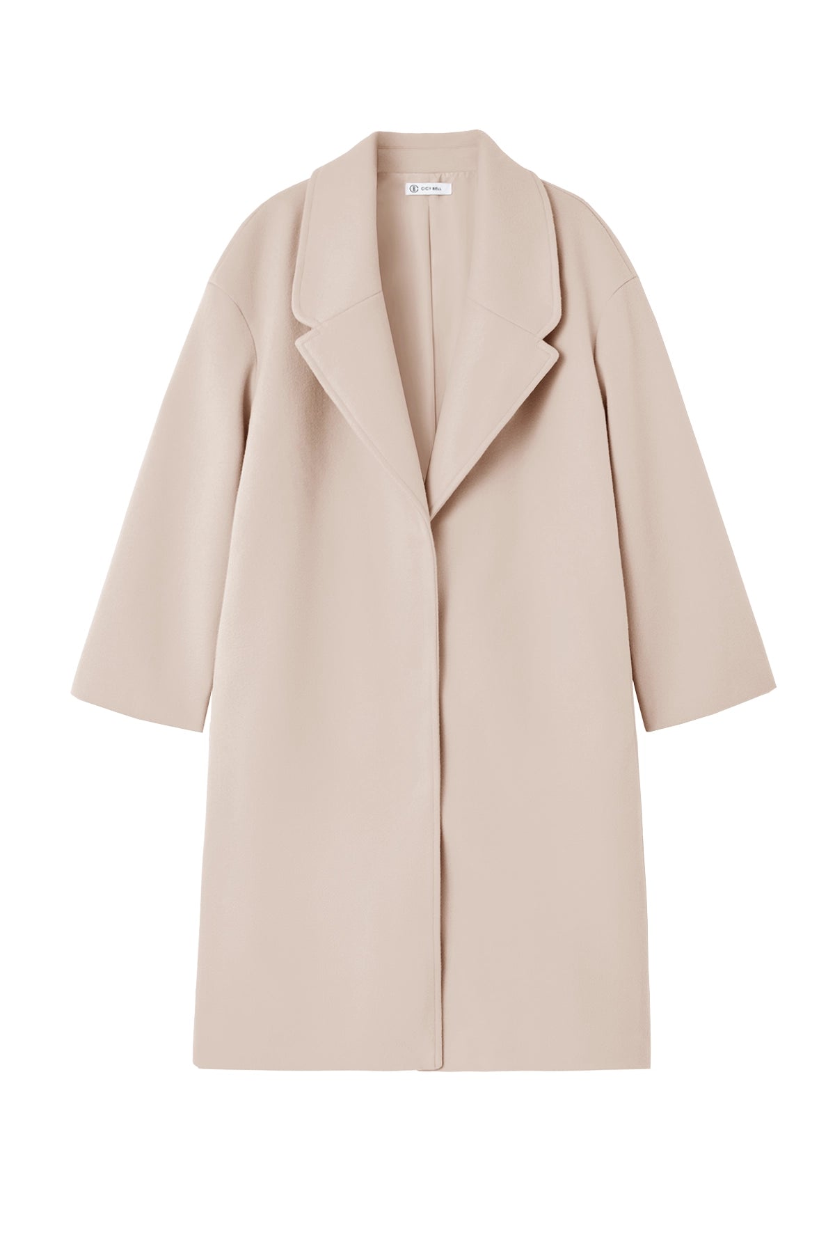 Cicy Bell Womens Apricot Wool Blend Trench Coat
