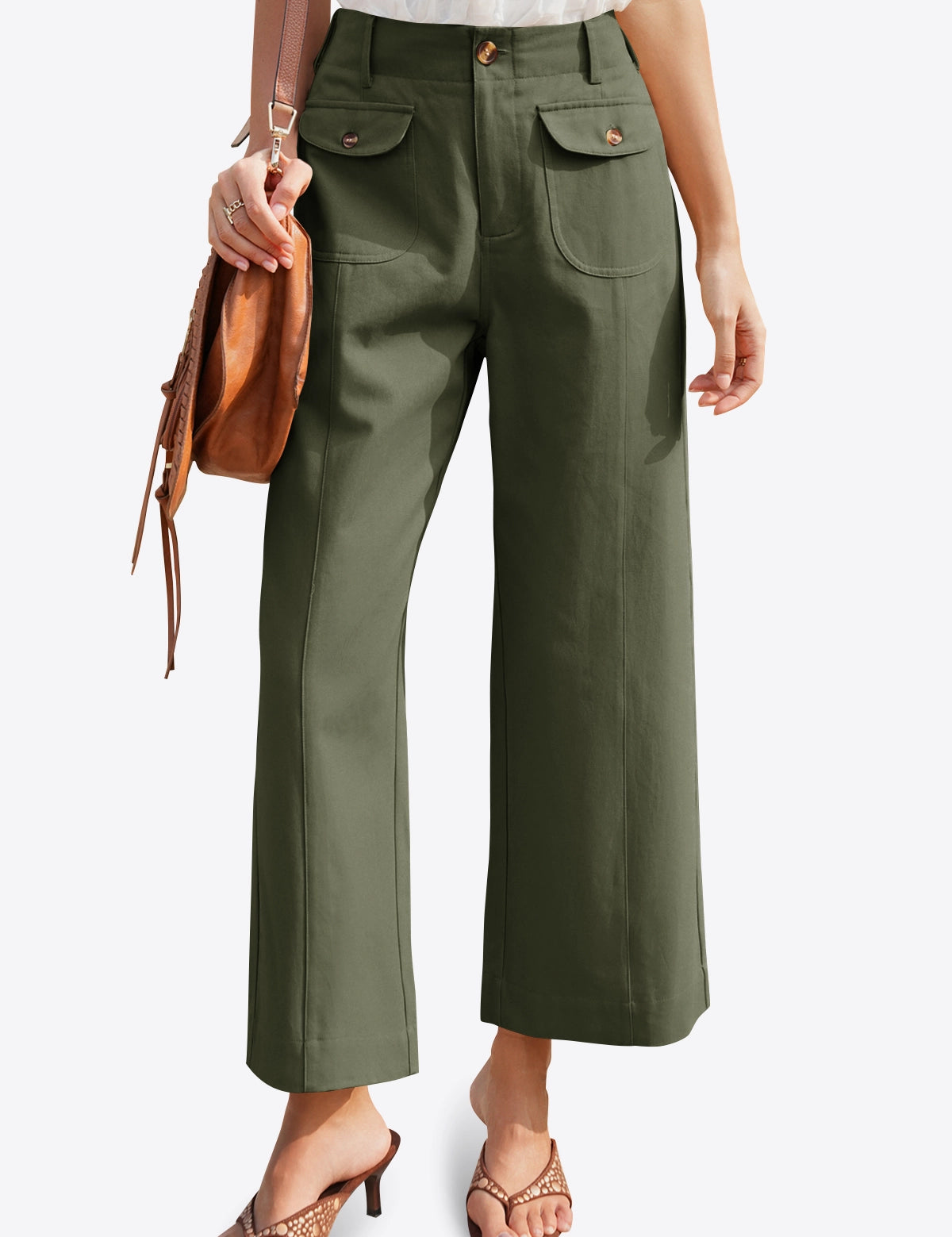 CicyBell-Womens-ArmyGreen-Pants-N5Z019_1.webp