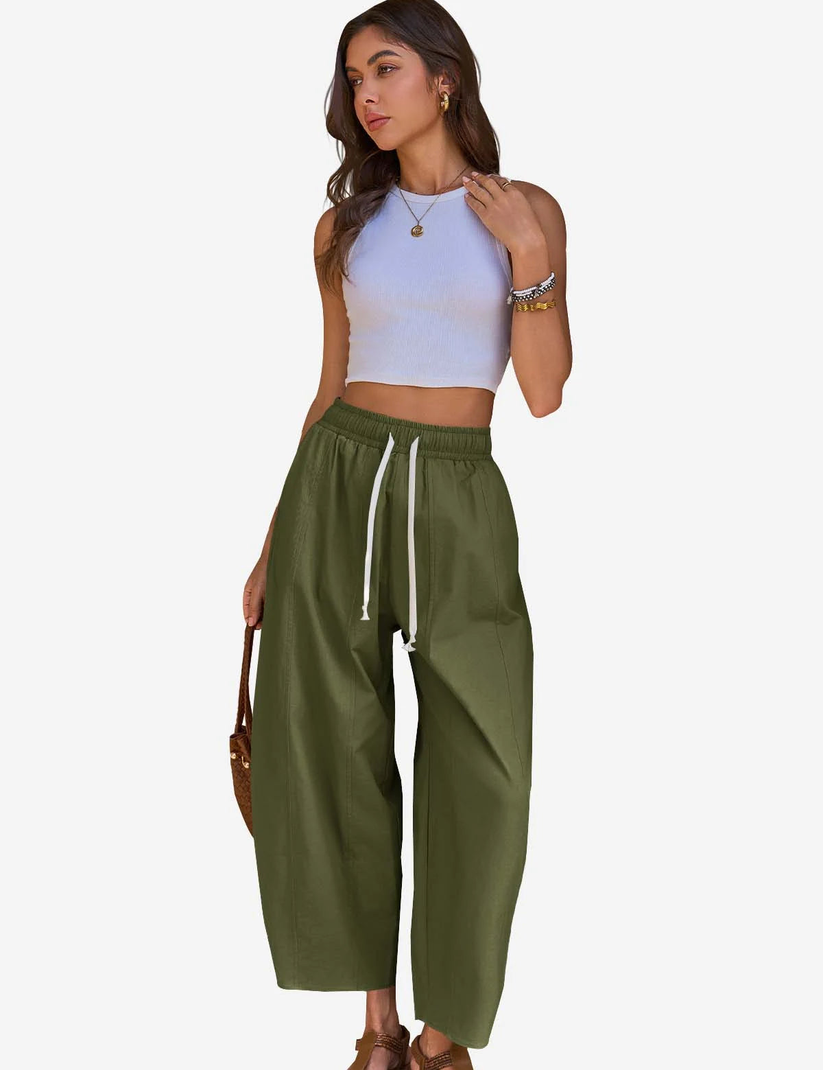 CicyBell-Womens-ArmyGreen-Pants-NX2646_2.webp