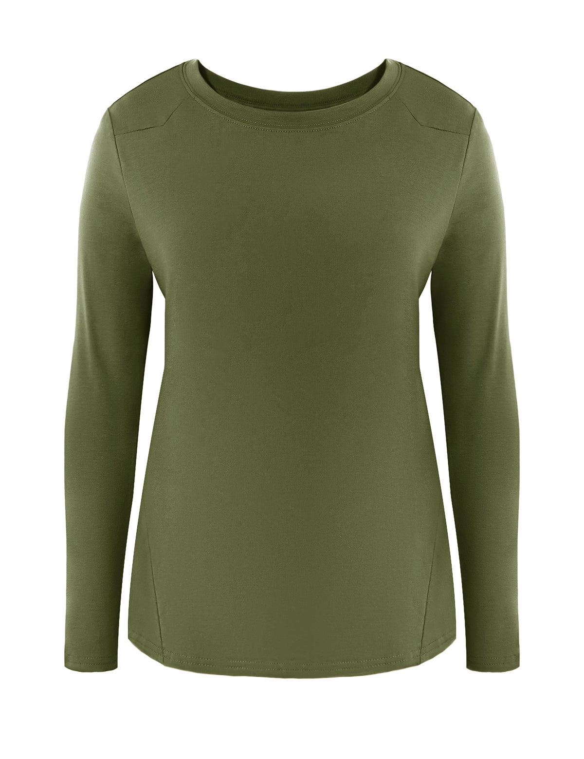 CicyBell-Womens-ArmyGreen-Shirts-H9H434.webp