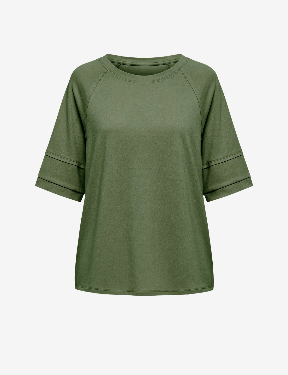 CicyBell-Womens-ArmyGreen-T-Shirts-H5N983_2.webp