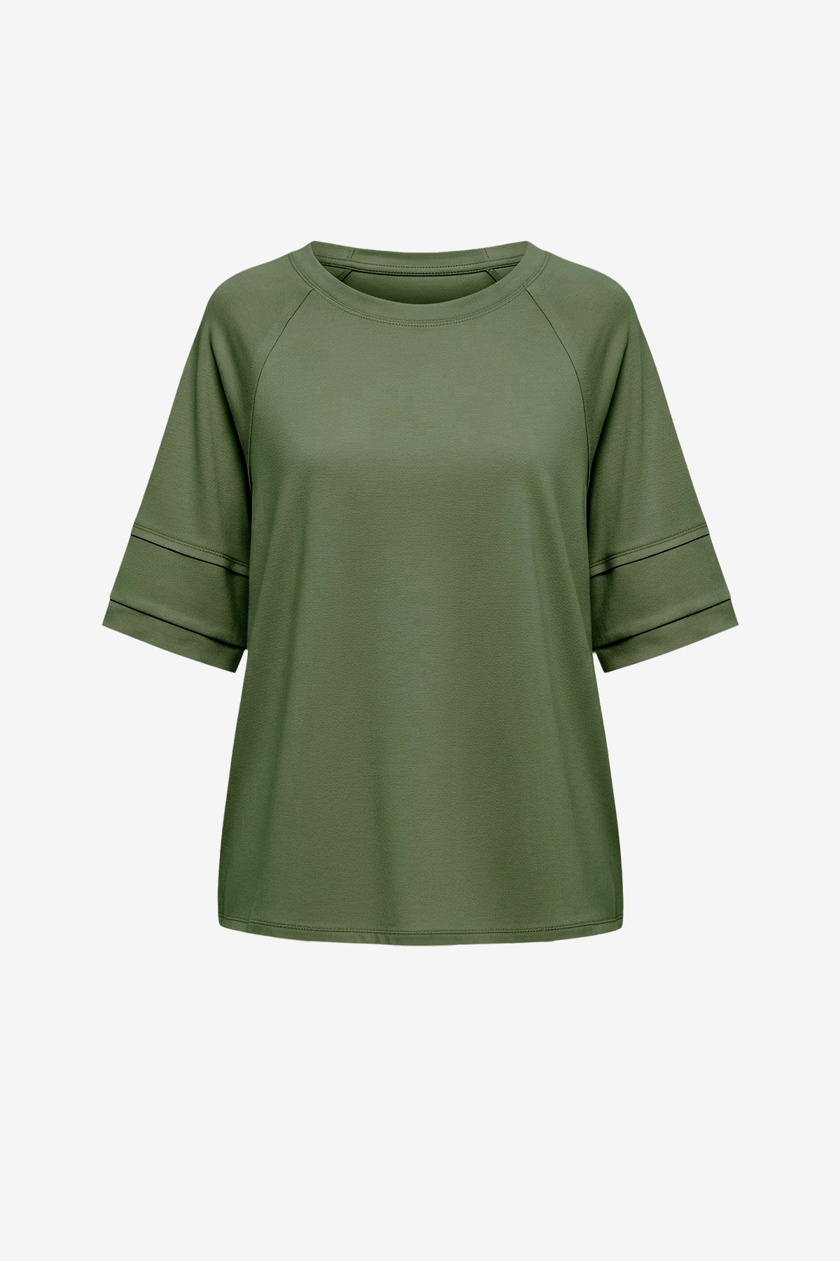 Womens Army Green Oversized T-Shirts  | CicyBell