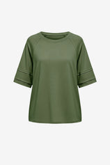Womens Army Green Oversized T-Shirts  | CicyBell