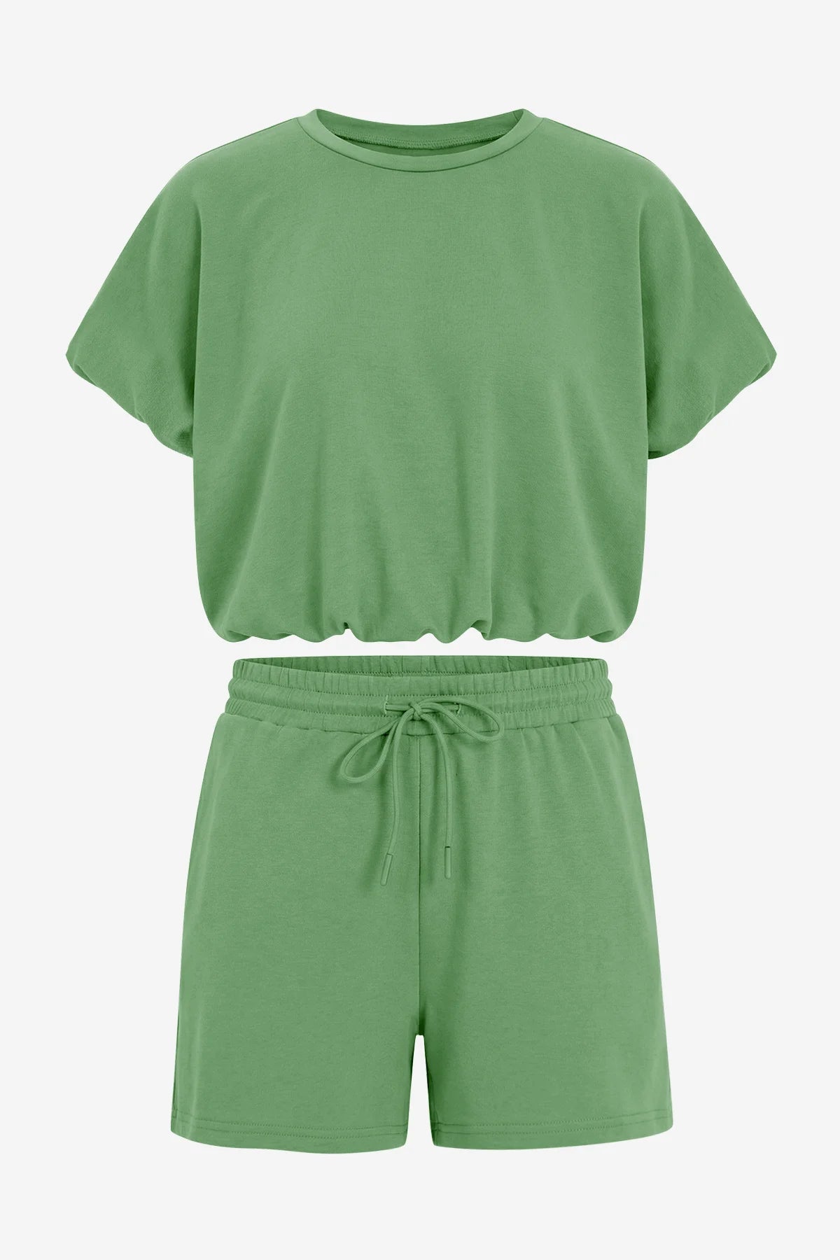 Womens Army Green Summer 2 Piece Short Sets | CicyBell