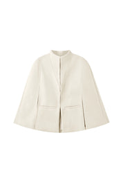Cicy Bell Womens Beige Cape Pea Coats