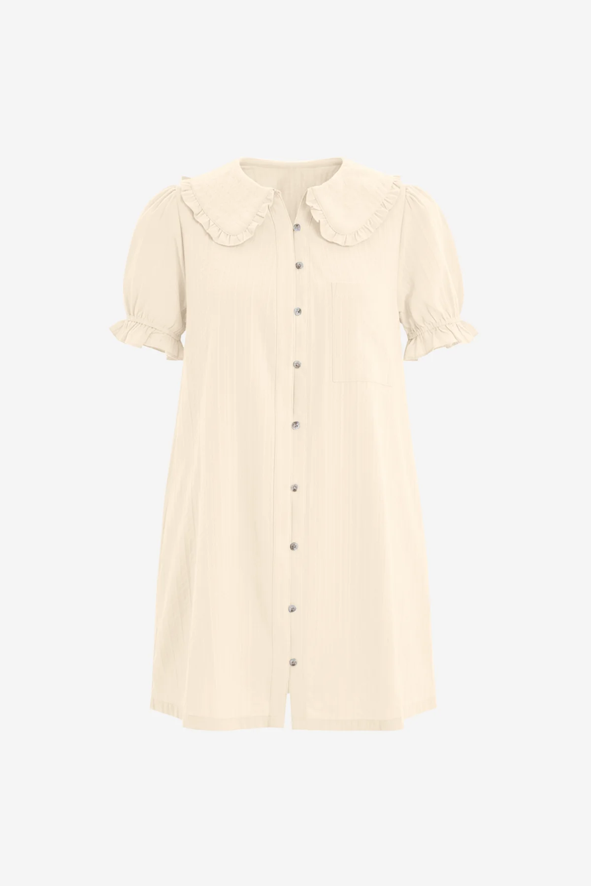Womens Beige Mini Shirt Dress  | CicyBell