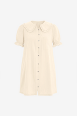Womens Beige Mini Shirt Dress  | CicyBell